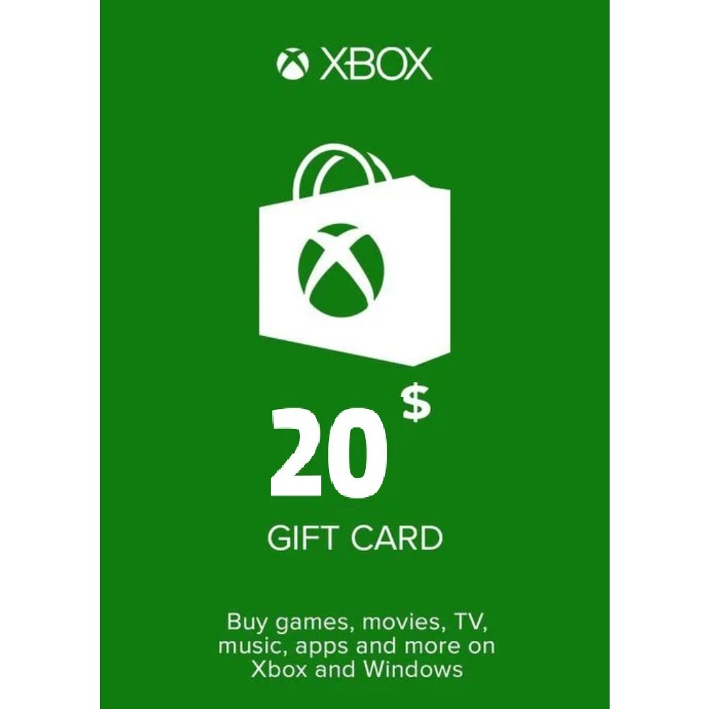 گیفت کارت 20 دلاری ایکس باکس